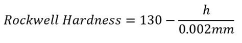 constantan rockwell hardness test|rockwell equation.